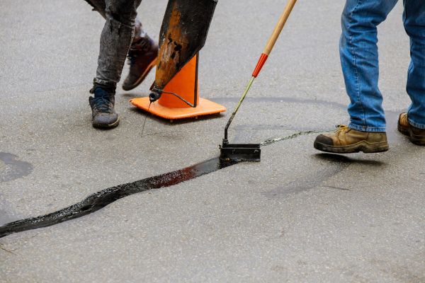 Parking Lot Crack Sealing in Rogers