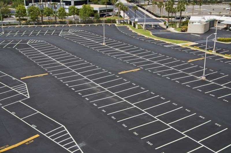 Completed Sealed Parking Lot